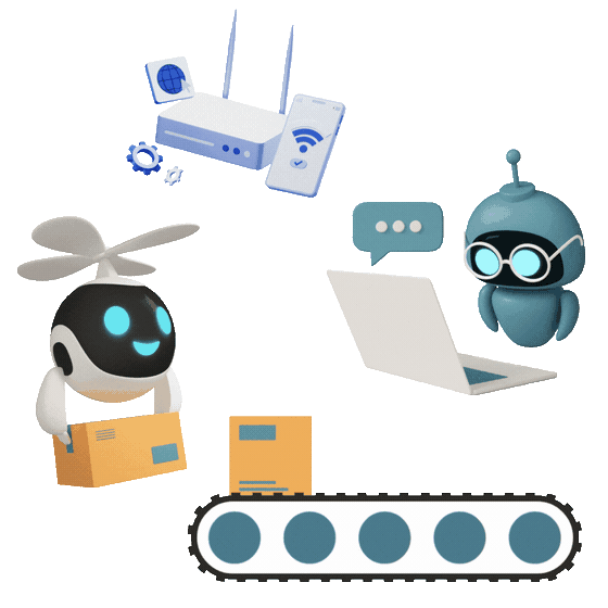 AI and automation illustration